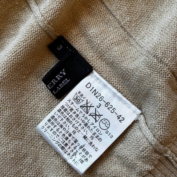 Burberry Black Label Men’s Beige Knit Cardigan - Size M - Picture 9 of 12